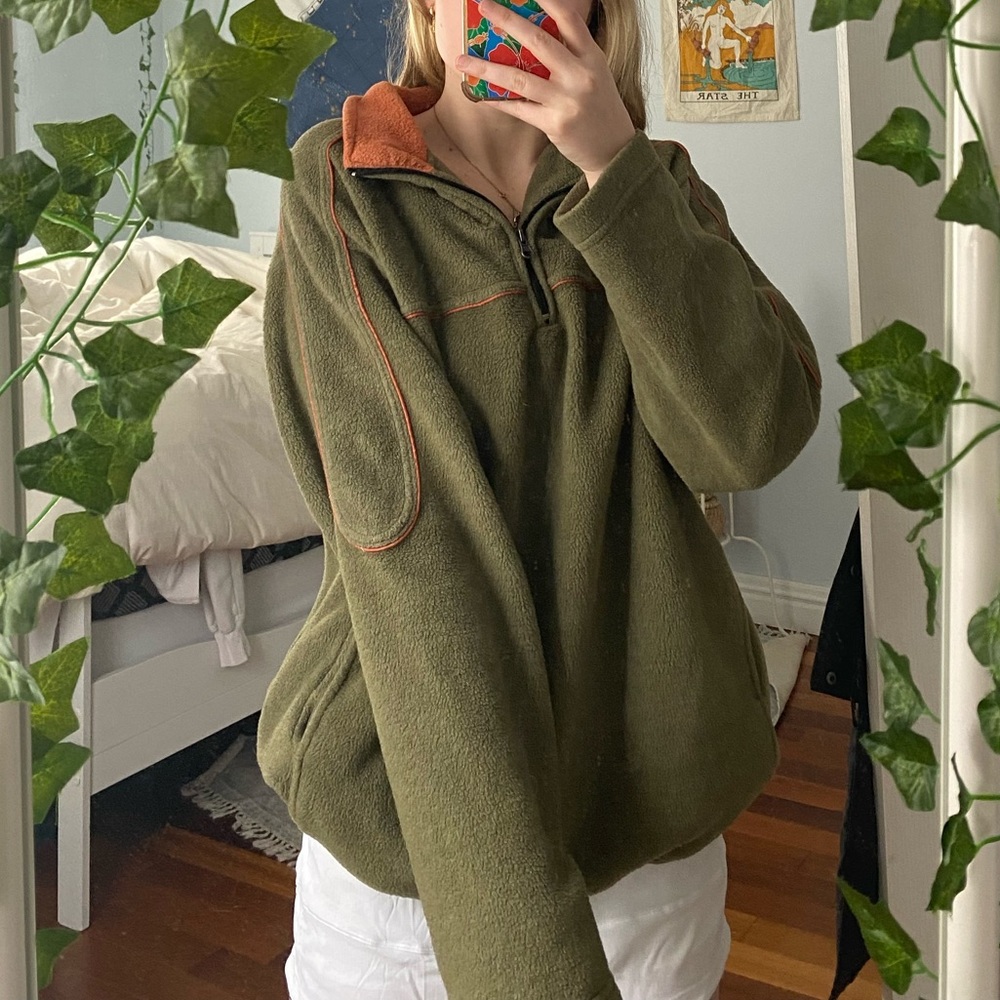 Super cozy fleece grandpa sweater